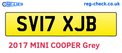 SV17XJB are the vehicle registration plates.
