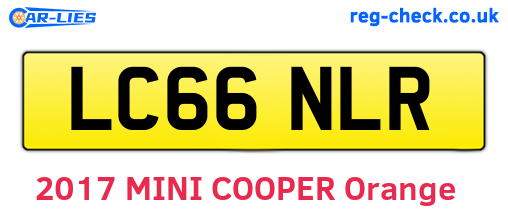 LC66NLR are the vehicle registration plates.
