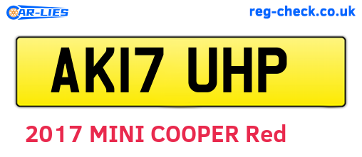 AK17UHP are the vehicle registration plates.