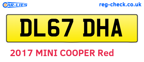 DL67DHA are the vehicle registration plates.