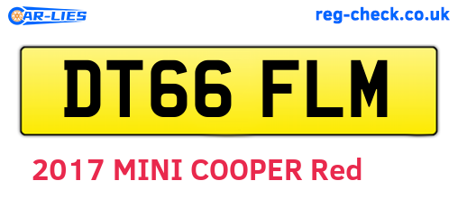 DT66FLM are the vehicle registration plates.