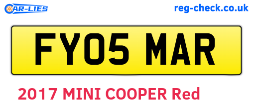 FY05MAR are the vehicle registration plates.