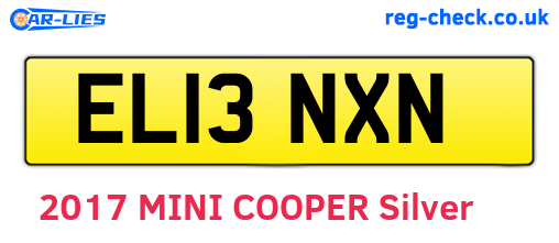 EL13NXN are the vehicle registration plates.