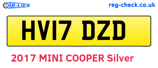 HV17DZD are the vehicle registration plates.