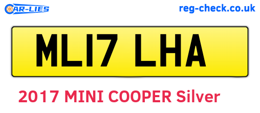 ML17LHA are the vehicle registration plates.