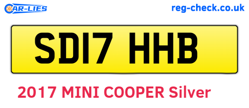 SD17HHB are the vehicle registration plates.