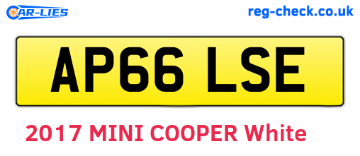AP66LSE are the vehicle registration plates.