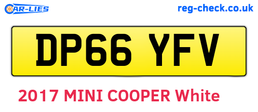 DP66YFV are the vehicle registration plates.