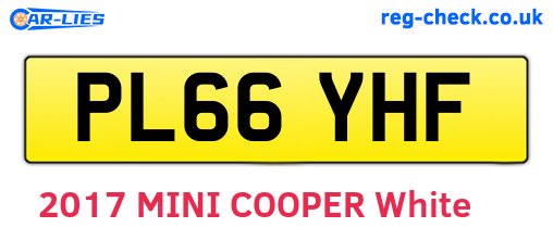 PL66YHF are the vehicle registration plates.