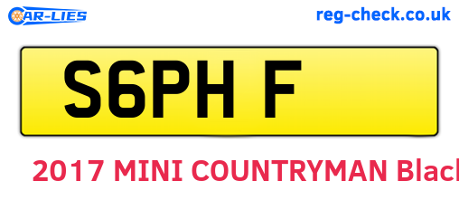 S6PHF are the vehicle registration plates.