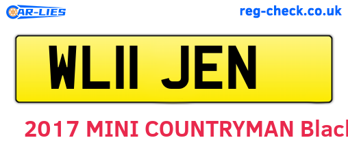 WL11JEN are the vehicle registration plates.