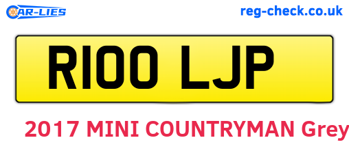 R100LJP are the vehicle registration plates.
