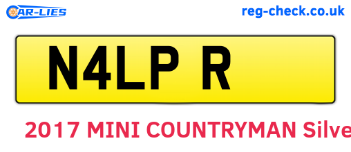 N4LPR are the vehicle registration plates.