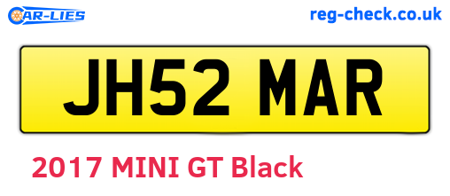 JH52MAR are the vehicle registration plates.