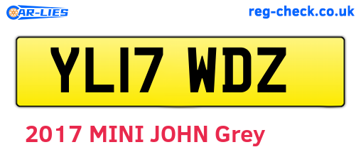 YL17WDZ are the vehicle registration plates.