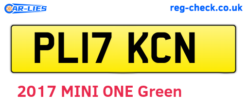 PL17KCN are the vehicle registration plates.