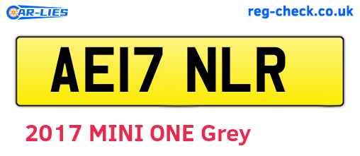 AE17NLR are the vehicle registration plates.