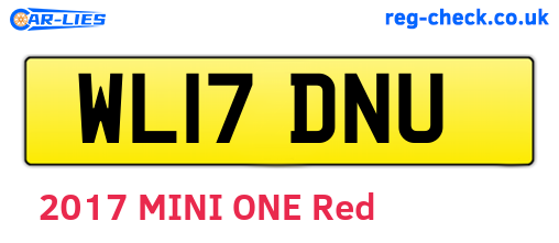WL17DNU are the vehicle registration plates.