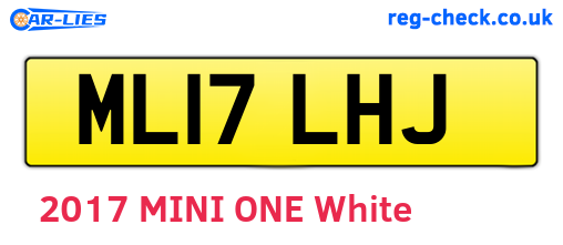 ML17LHJ are the vehicle registration plates.