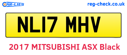 NL17MHV are the vehicle registration plates.