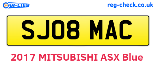 SJ08MAC are the vehicle registration plates.
