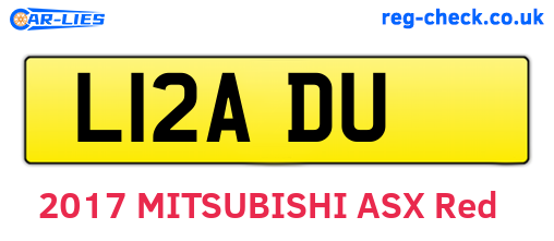 L12ADU are the vehicle registration plates.