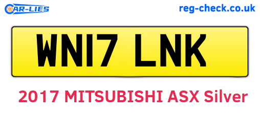 WN17LNK are the vehicle registration plates.