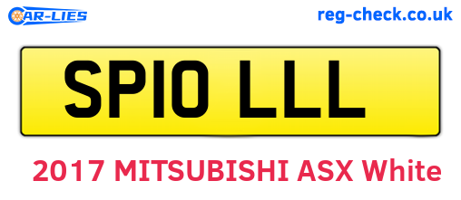 SP10LLL are the vehicle registration plates.