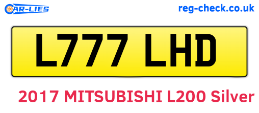 L777LHD are the vehicle registration plates.