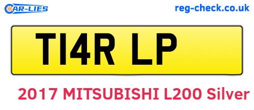 T14RLP are the vehicle registration plates.