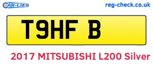 T9HFB are the vehicle registration plates.