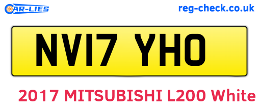 NV17YHO are the vehicle registration plates.