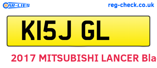 K15JGL are the vehicle registration plates.