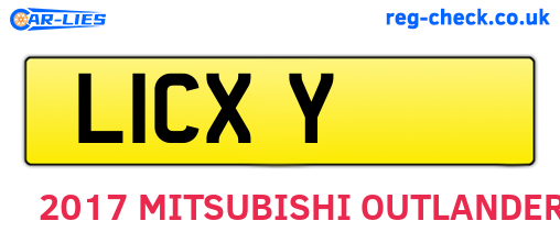 L1CXY are the vehicle registration plates.
