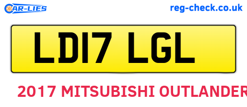 LD17LGL are the vehicle registration plates.