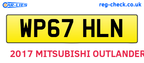 WP67HLN are the vehicle registration plates.