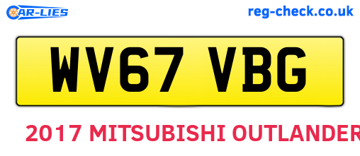 WV67VBG are the vehicle registration plates.