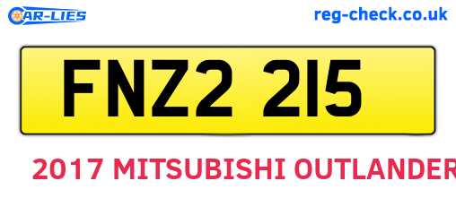 FNZ2215 are the vehicle registration plates.