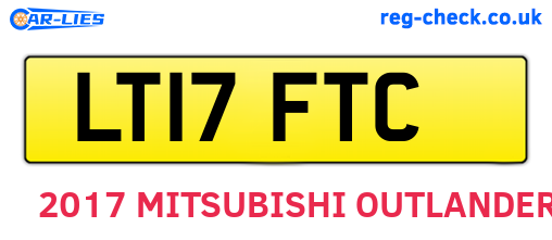 LT17FTC are the vehicle registration plates.