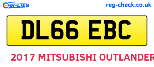 DL66EBC are the vehicle registration plates.