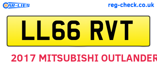 LL66RVT are the vehicle registration plates.