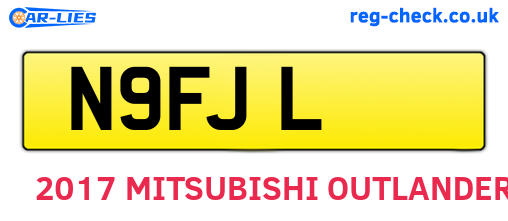 N9FJL are the vehicle registration plates.