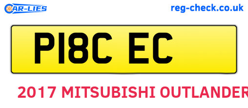 P18CEC are the vehicle registration plates.