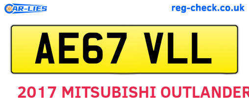 AE67VLL are the vehicle registration plates.