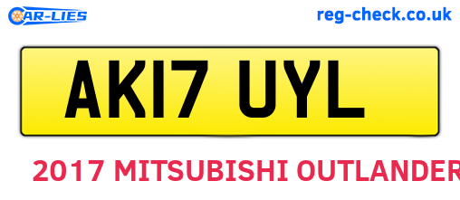 AK17UYL are the vehicle registration plates.