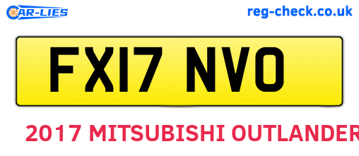 FX17NVO are the vehicle registration plates.
