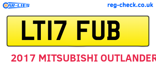 LT17FUB are the vehicle registration plates.