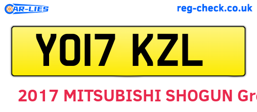 YO17KZL are the vehicle registration plates.
