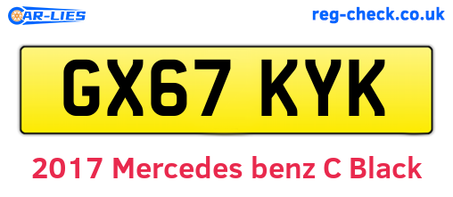 Black 2017 Mercedes-benz C (GX67KYK)