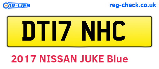 DT17NHC are the vehicle registration plates.